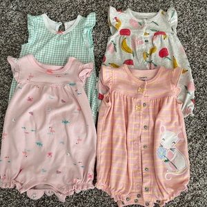 4 Carter’s Rompers, gently warn!